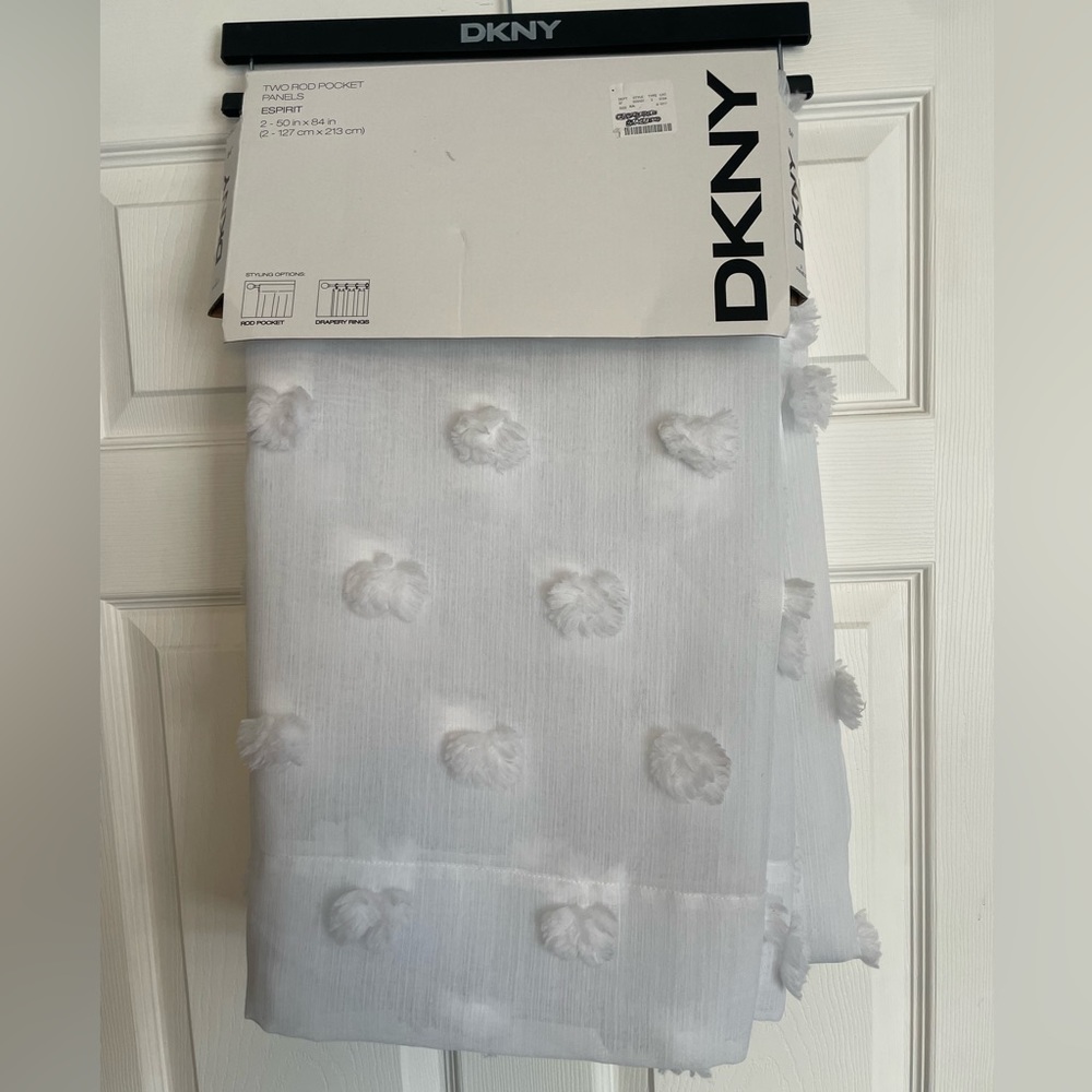 DKNY 50 x 84 rod pocket panels.